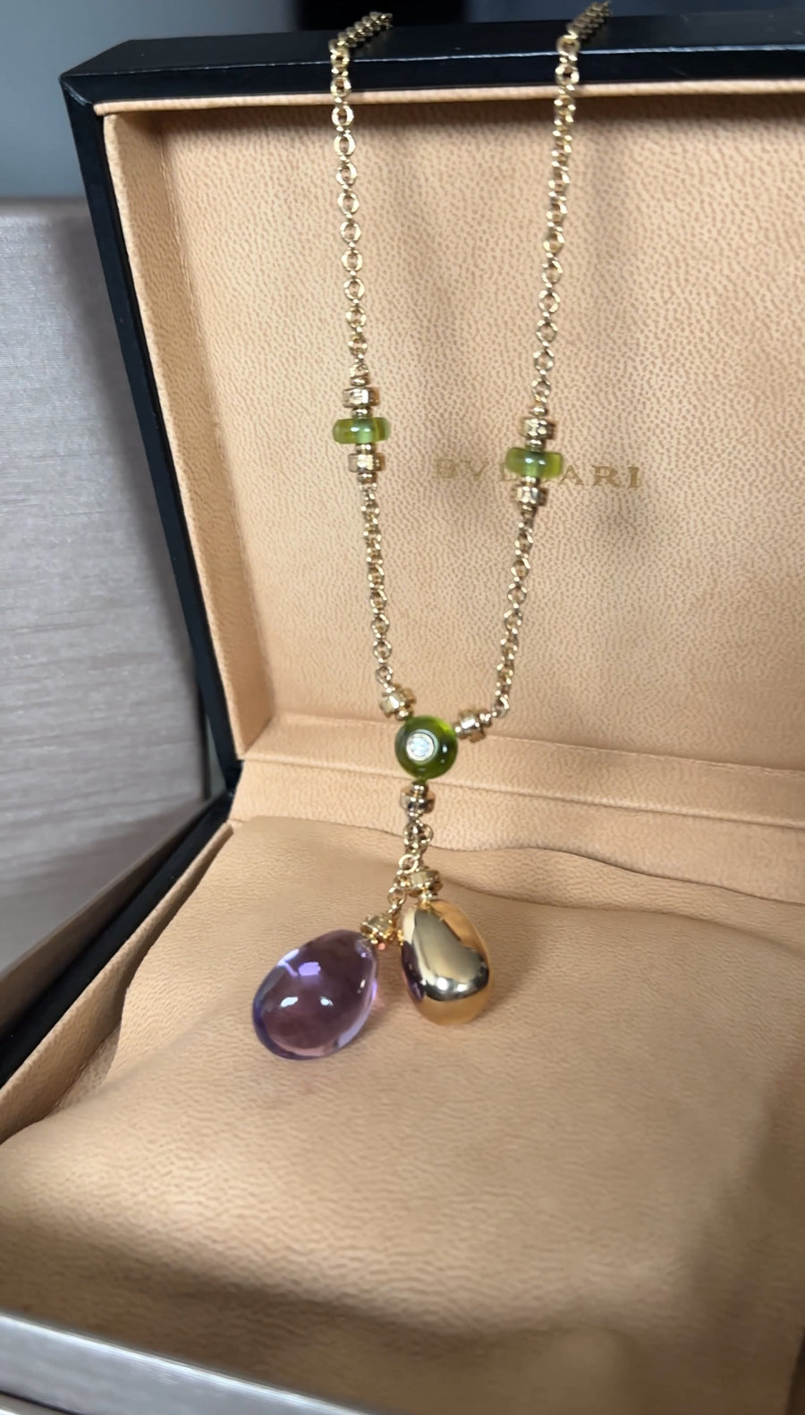 Bvlgari 18k Yellow Gold Sassi Mediterranean Eden Necklace