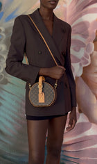 Louis Vuitton Brown Monogram Petite Boite Chapeau Box Bag