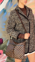 Louis Vuitton Brown Damier Ebene Small Bloomsbury Hobo Bag PM