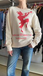 Gucci Ivory & Red Chateau Marmont Flora Print Sweater - S