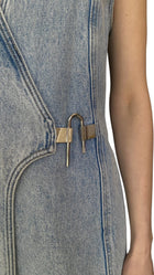 Givenchy Blue U-Lock Denim Mini Dress - 42 / US 6