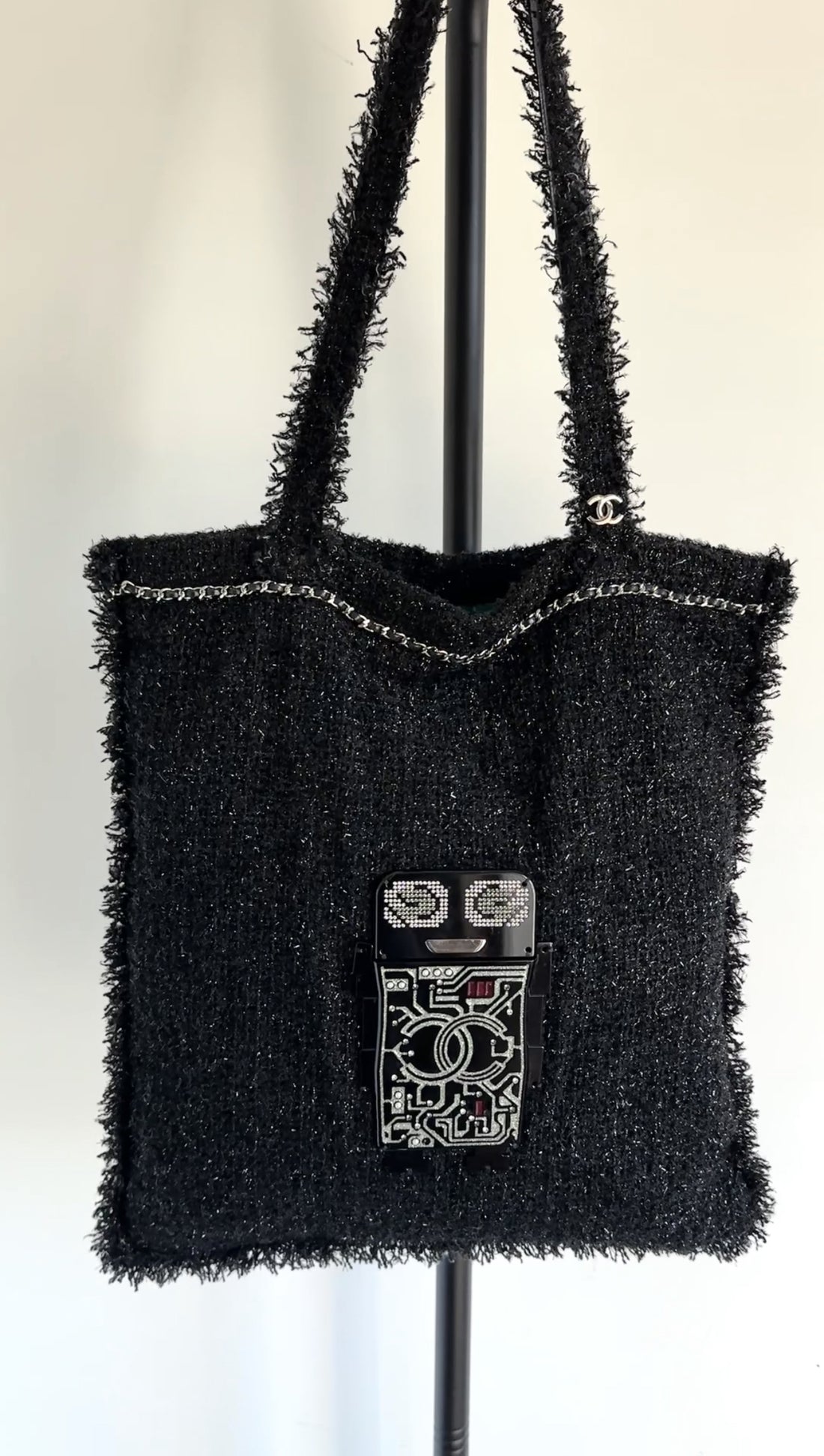 Chanel Spring 2017 ‘Shopping in Fabrics’ Robot Tote Bag