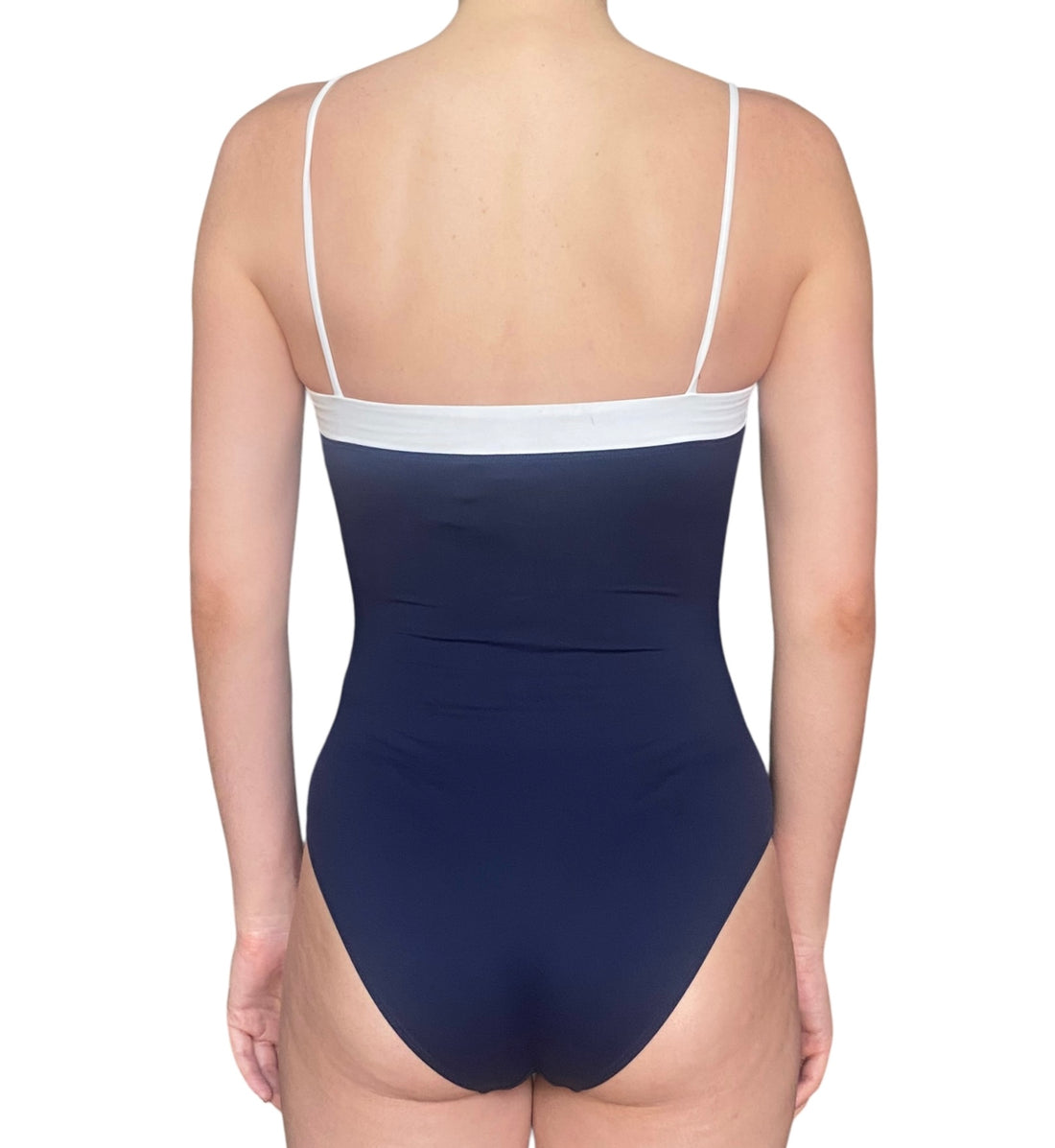 Gucci Navy Logo One-Piece Swimsuit - M