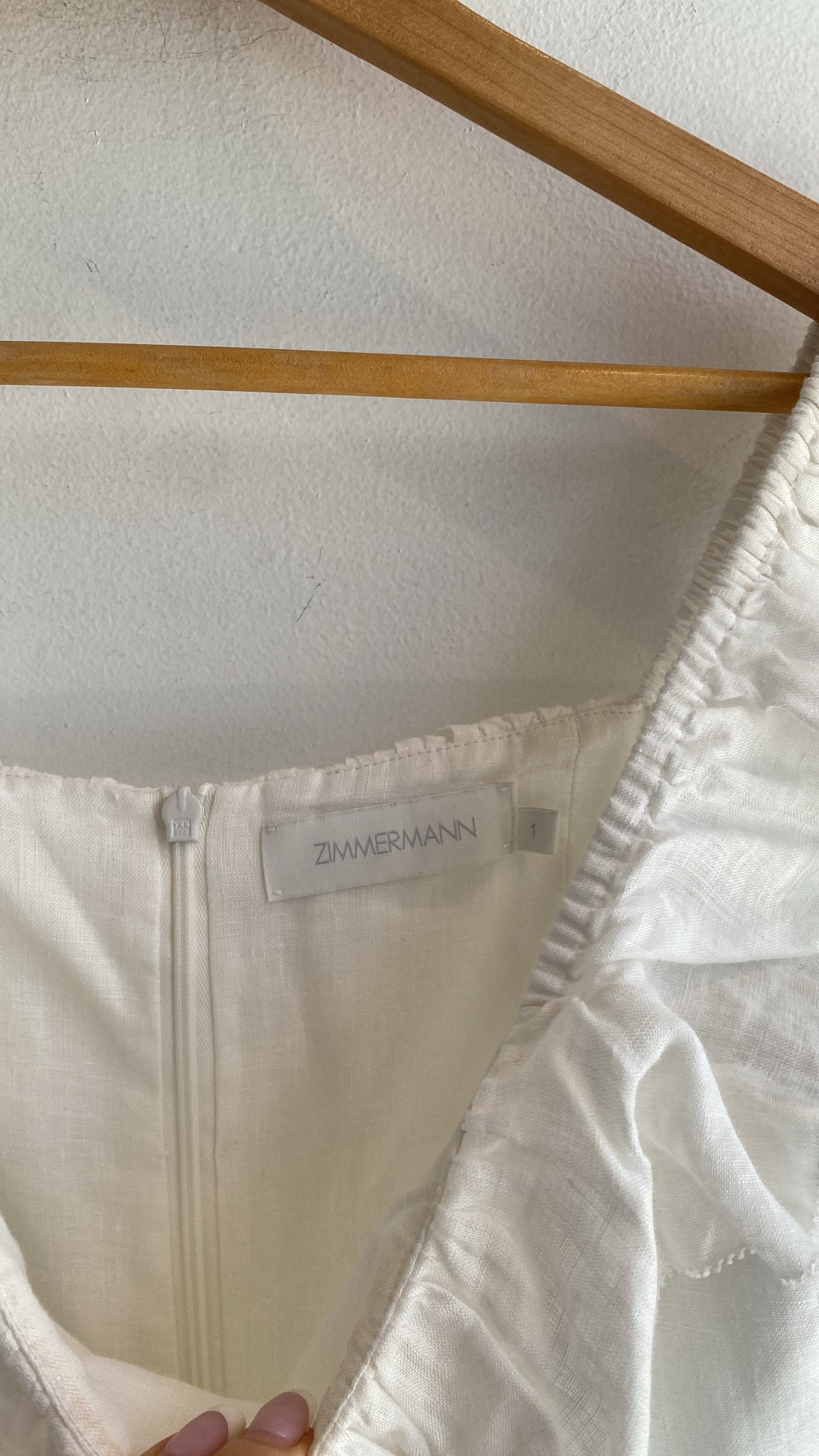 Zimmerman White Ruffle Mini Dress - 1 (4/6)