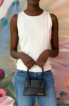 Jacquemus Black Leather Chiquito Top Handle Shoulder Bag Small