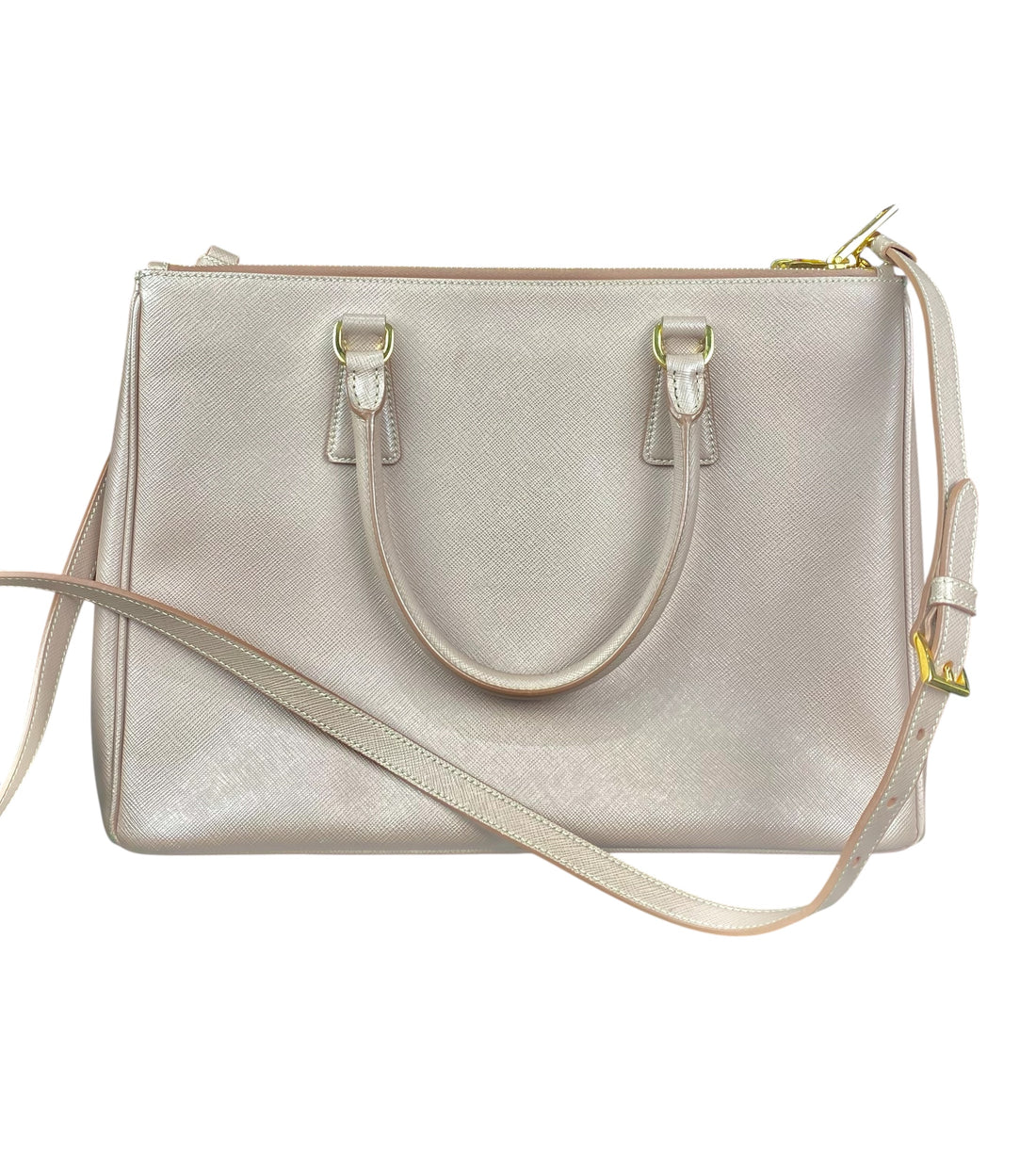 Prada Nude Saffiano Large Galleria Tote Bag