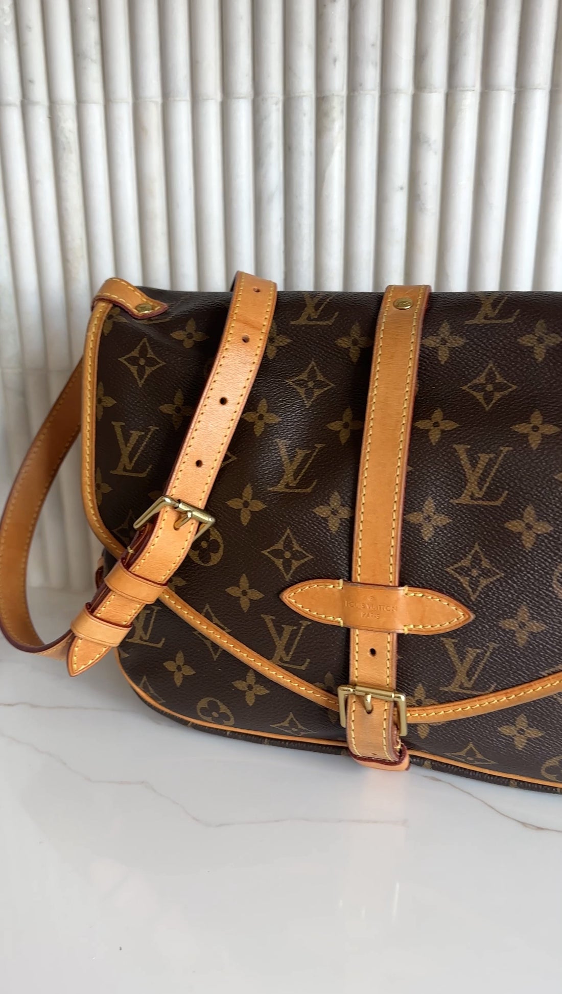 Louis Vuitton Monogram Canvas Saumur 30 Messenger Bag