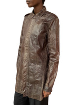 Rick Owens 2016 SS Cyclops Python Shirt Jacket - 42 / US 6