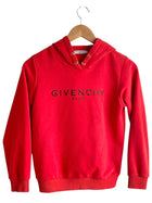 Givenchy Red Logo Hoodie