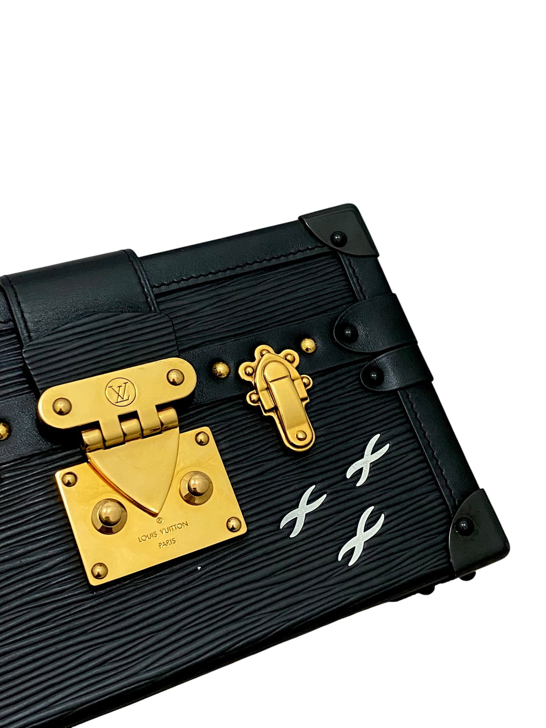 Louis Vuitton Black Epi Leather Petite Maille Box Bag