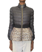 Moncler Black Animal Print Puffer Jacket - 0 / XXS