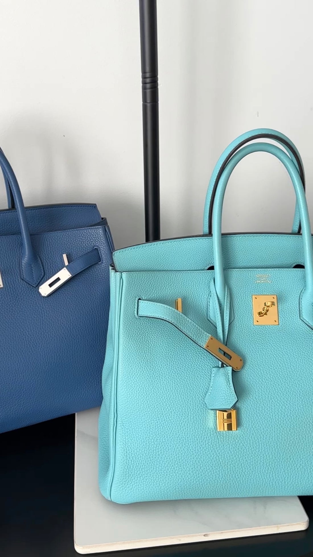 Hermes Birkin 35 Tiffany Turquoise Blue Togo Leather GHW Bag