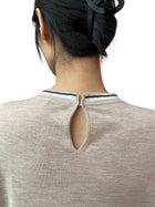 Brunello Cucinelli Beige Monili Embellished Wool & Cashmere Sweater - S