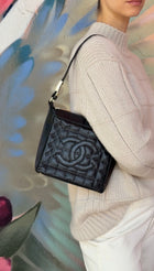 Chanel Vintage 2000 Y2K Choco Bar CC Shoulder Bag