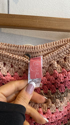 Maiya Pink Crochet Skirt - S