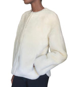 Yves Salomon Ivory Shearling Jacket - 36 / S / US 4
