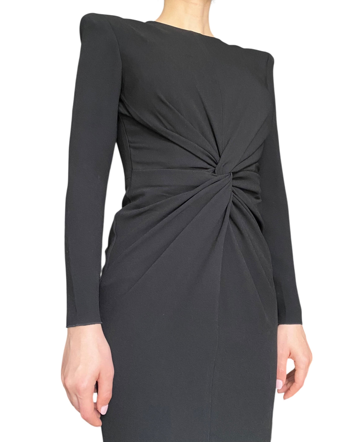 Alex Perry Black Knot Midi Dress - US 8 I MISS YOU VINTAGE Alex Perry Black Knot Midi Dress - US 8 I MISS YOU VINTAGE