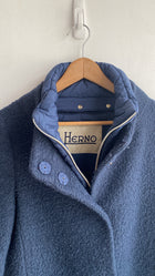 Herno Blue Boucle Coat