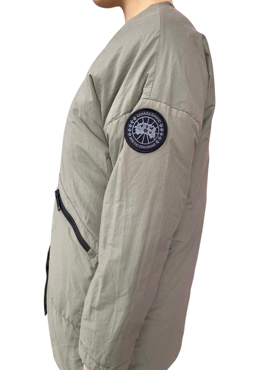 Canada Goose Army Green Elgin Quilted Reversible Down Coat - S