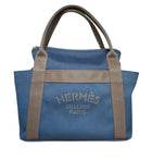 Hermes Navy Toile Sac De Pansage Grooming Bag