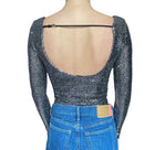 Gucci Metallic Long sleeve Bodysuit - XXS