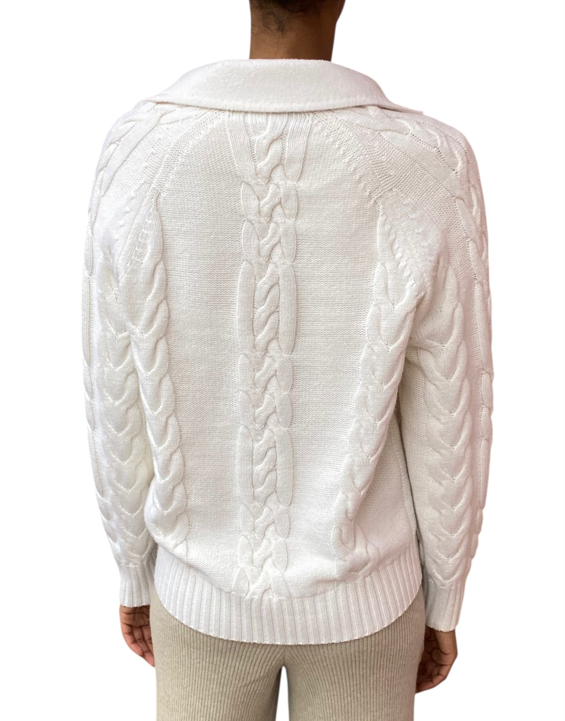 Max Mara White Micio Double Breasted Jacket - S