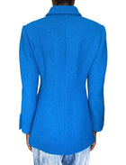 Gucci Blue 2025 Wool GG Button Coat - IT 42 / US 6