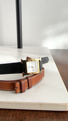 Hermes Mini H Heure Watch 21mm with Extra Double Tour Band