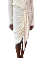 Isabel Marant Ecru Boucle Longlseeve Dress -  40 / US 8