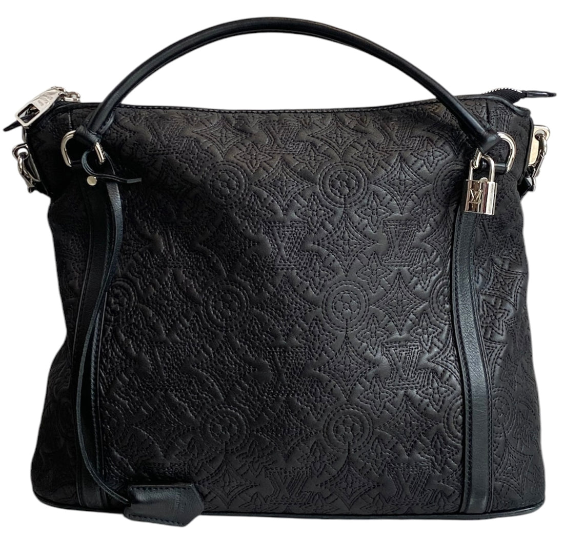 Louis Vuitton Black Lambskin Antheia IXIA Shoulder Bag
