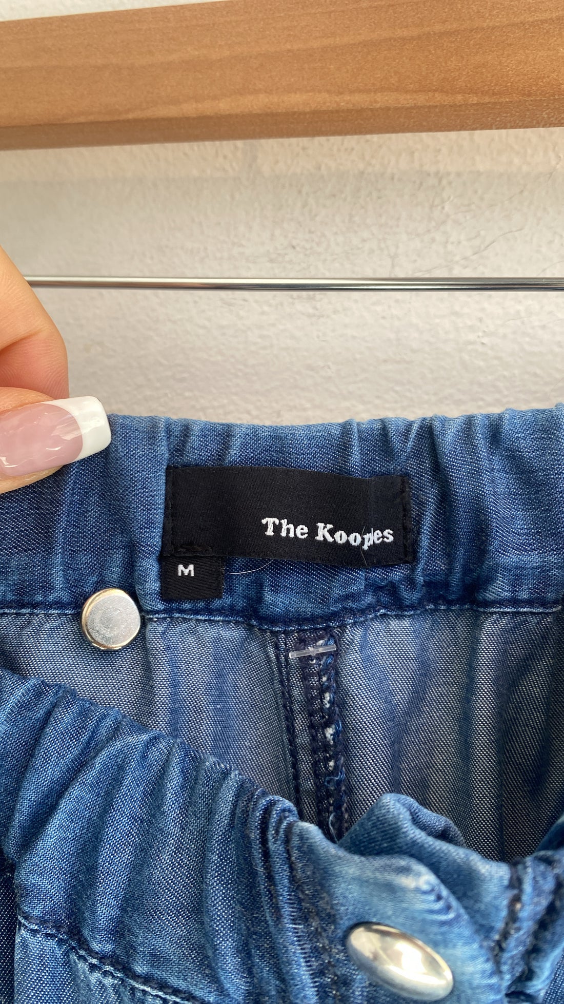 The Kooples Denim Button Maxi Skirt - M