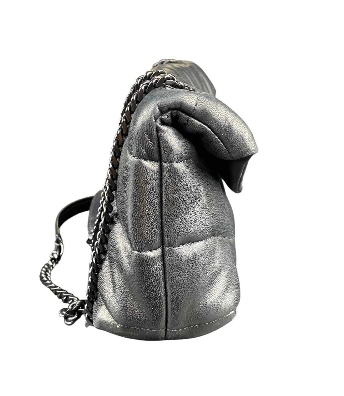 Saint Laurent Black Puffer Toy Lou Lou Shoulder Bag