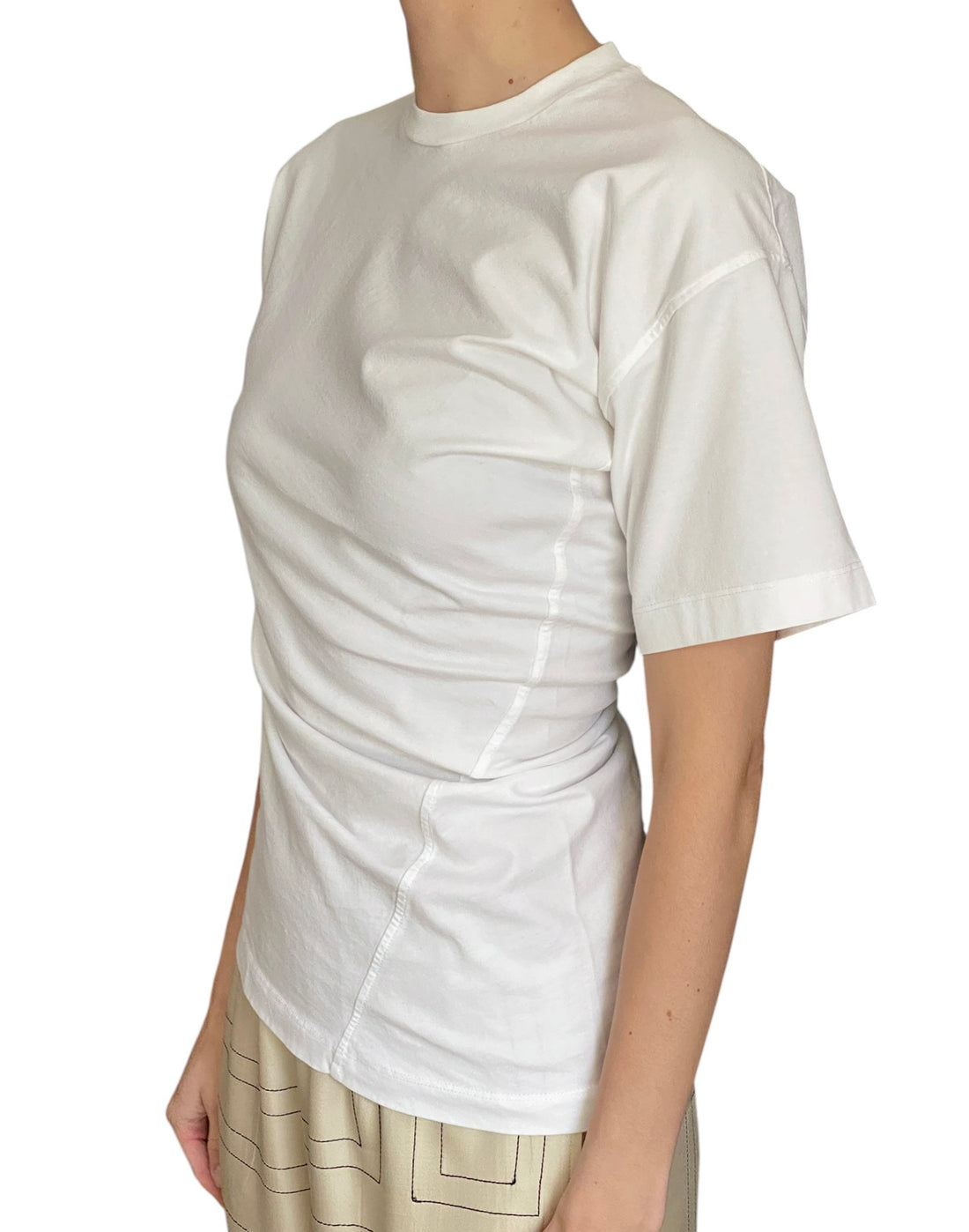 Toteme White Twisted Tee Shirt - S / US 4-6
