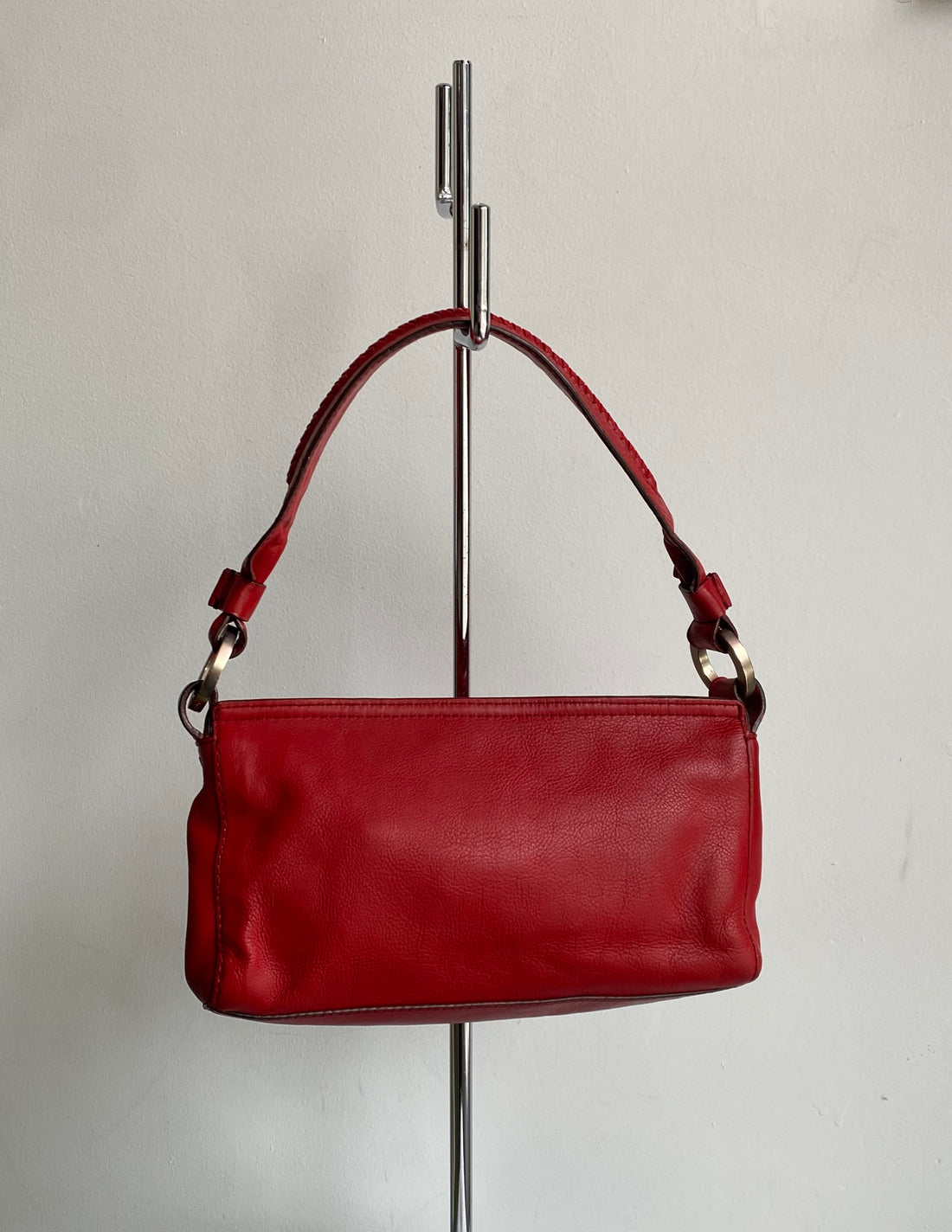 Givenchy Red Nobile Embossed Shoulder Bag