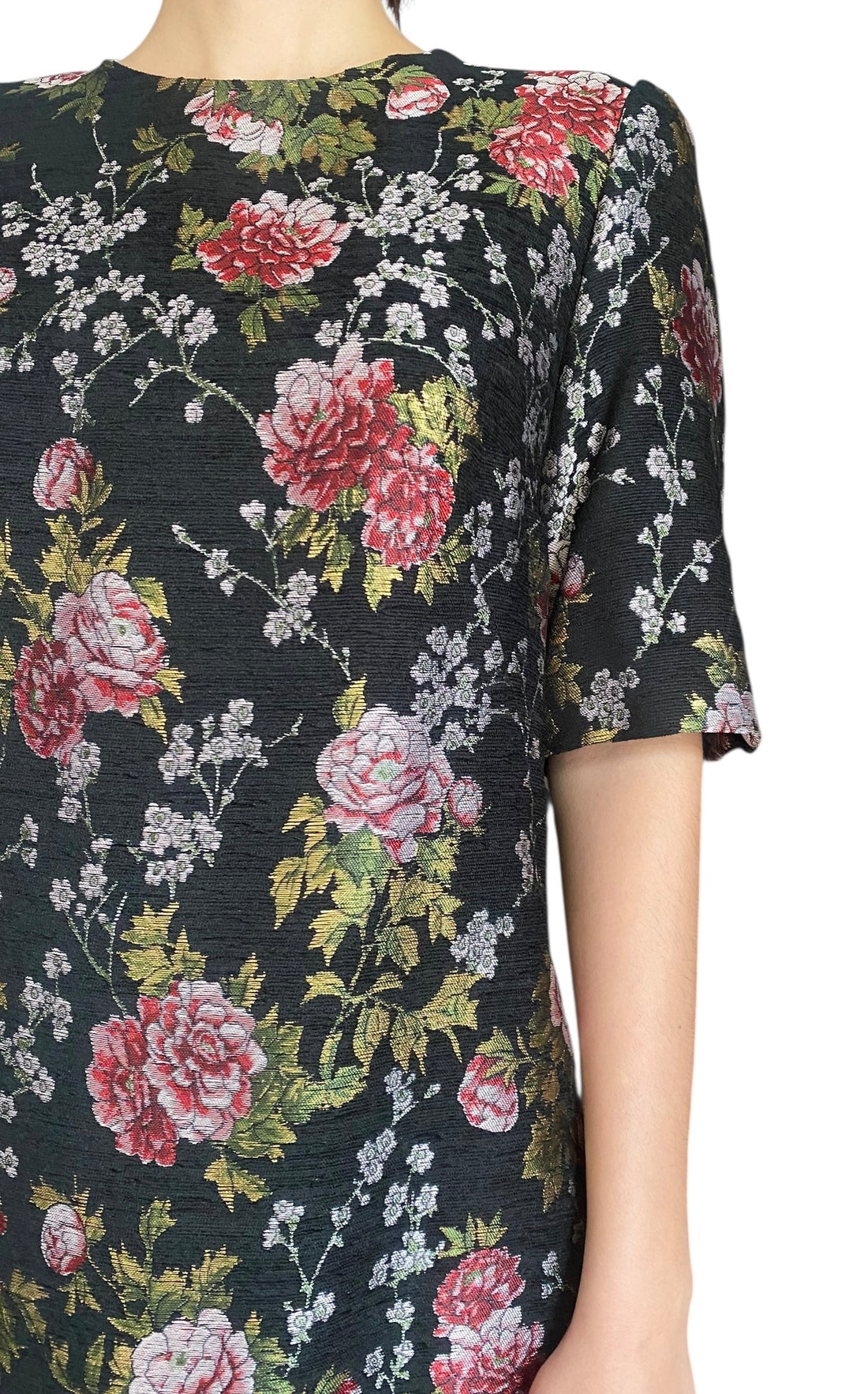 Dolce & Gabbana Floral Jacquard Mini Dress - 44 / US 8