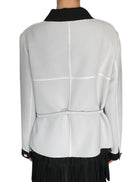 Chanel SS14 White & Black Two Tone Jacket - FR 42 / US 8-10