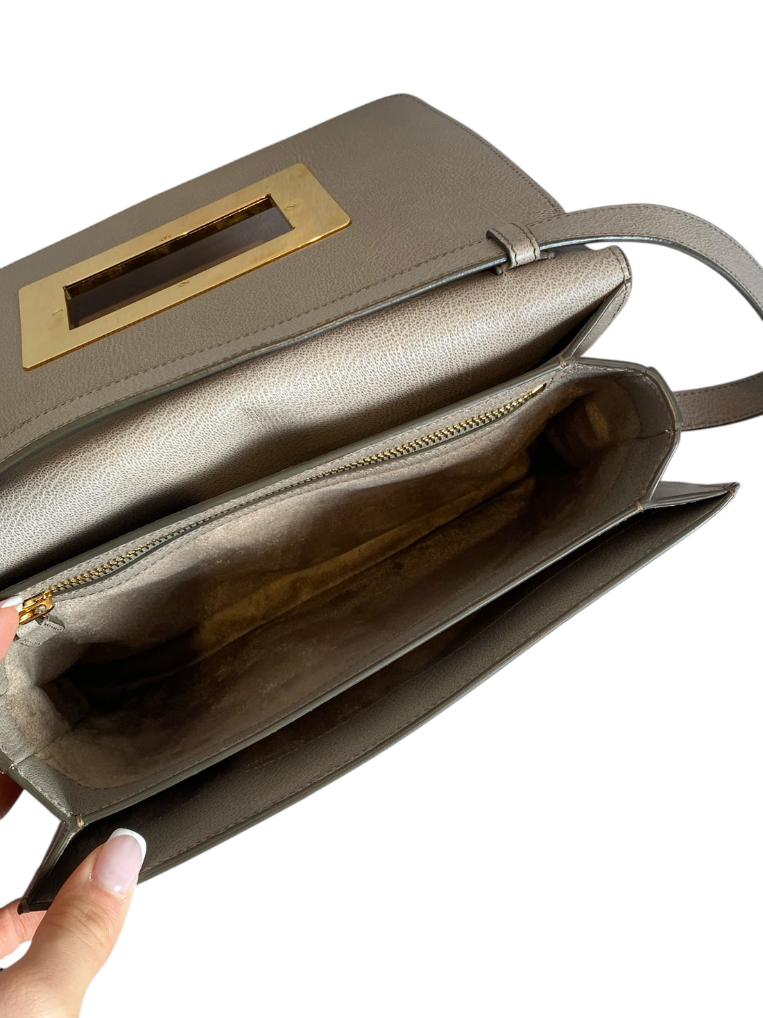 Tom Ford Taupe Natalia Crossbody Bag