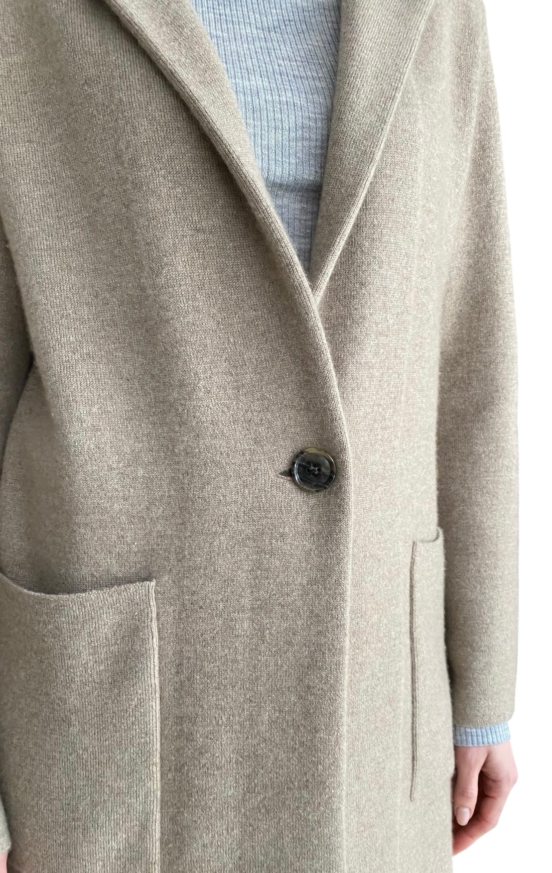 Lisa Yang Beige “Anni” Cashmere Long Cardigan - 0 / S / US 4