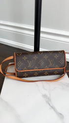 Louis Vuitton Monogram Coated Canvas Twin Pochette PM