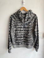 Versace Grey Print Logo Hoodie - S
