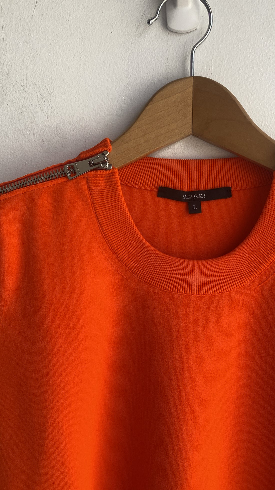 Gucci Red Zip Tee - L