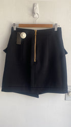 Balmain Asymmetrical Button Skirt - 40