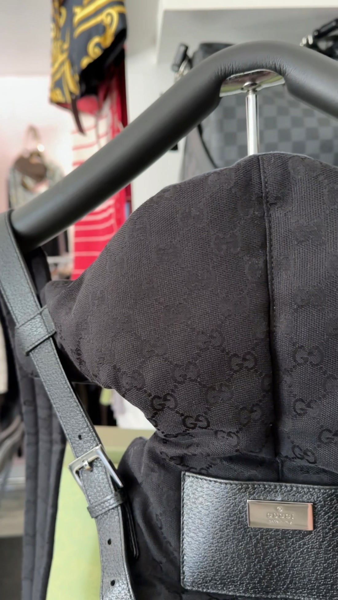 Gucci Black Monogram Canvas Baby Carrier