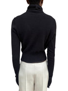 Chanel Black 07A Cashmere Turtleneck Long Sleeve Sweater - 42 / US 6