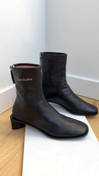 Acne Studios Black Leather Soft Bertine Ankle Boots - 37