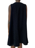 Alaia Black Mini Textured Tent Dress - 44 / US 12