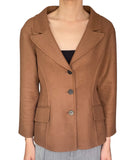 Christian Dior Camel Wool Blazer - US 8