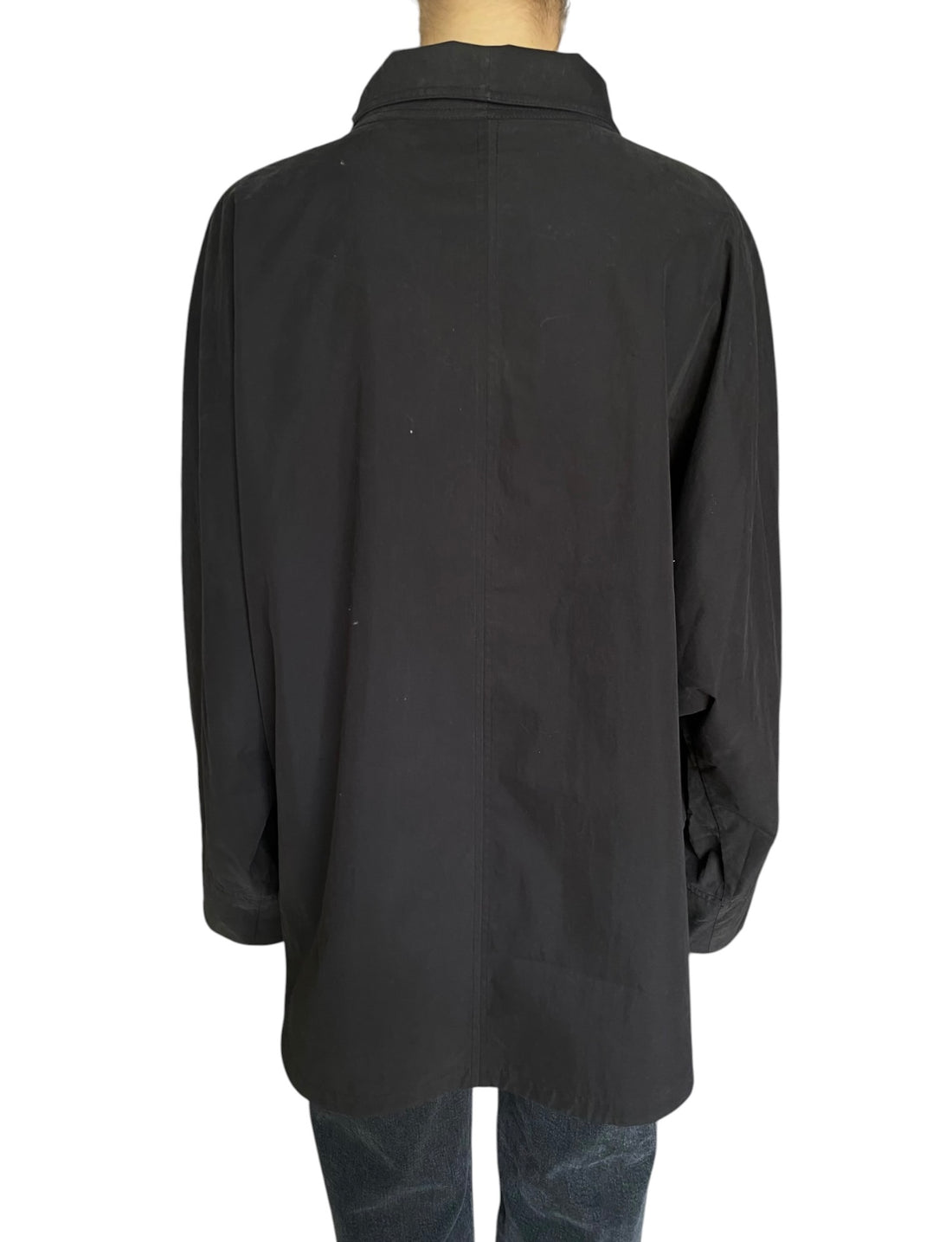 Toteme Black Raglan Summer Parachute Rain Jacket - 32 / S / US 4-6
