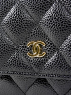 Chanel Black Caviar Leather CC Classic Wallet on Chain GHW