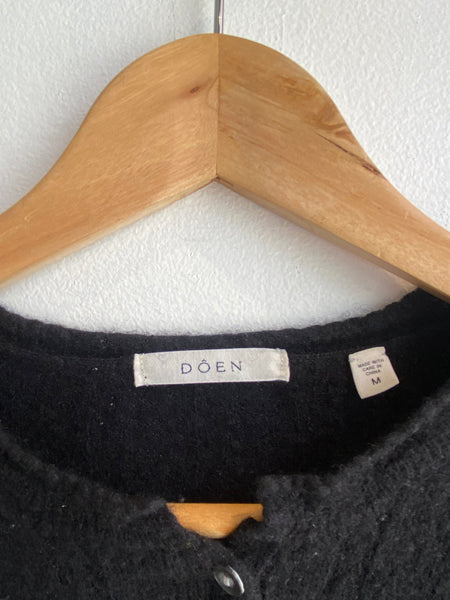 Doen Black Cashmere Button Sweater – I MISS YOU VINTAGE